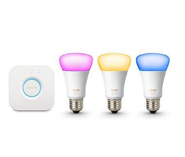 Philips White and Color Ambiance A19 Starter Kit, 3rd Generation + Installation